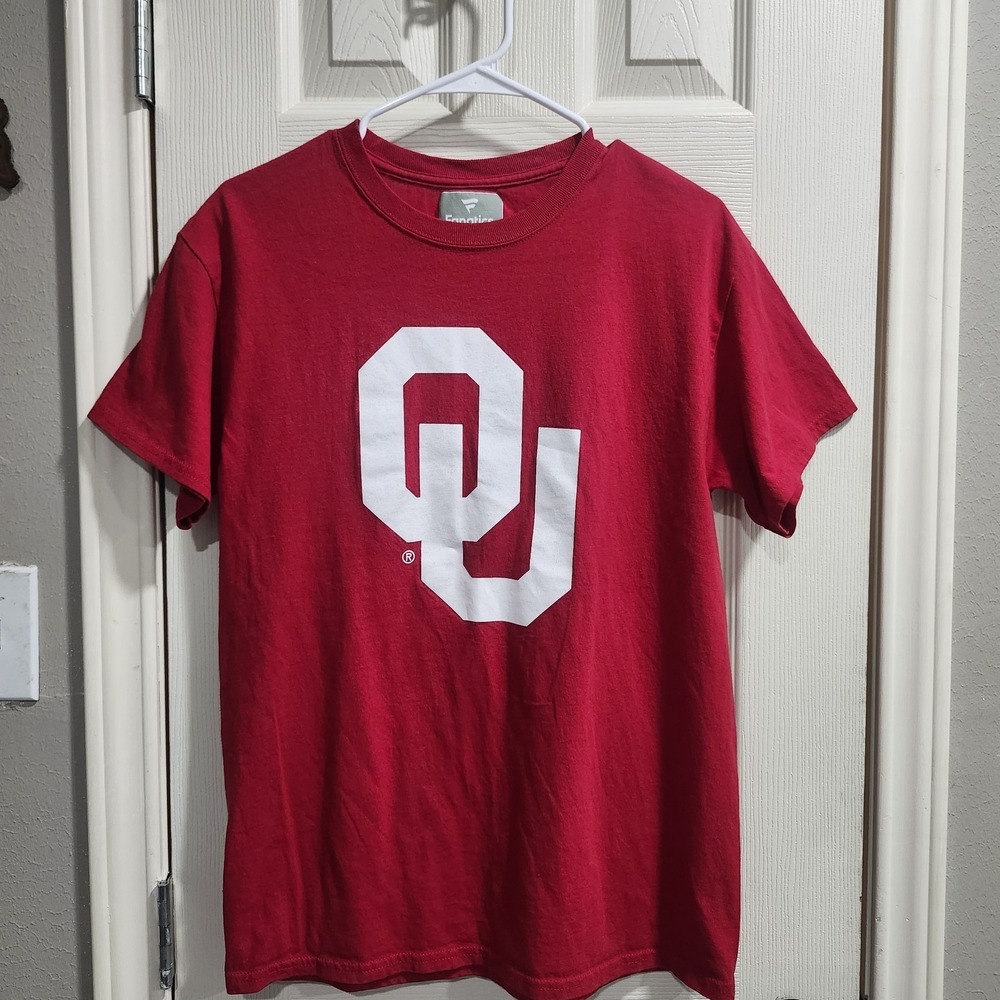 Fanatics‎ Oklahoma Sooners OU Logo T Shirt Red Men's Medium NCAA College